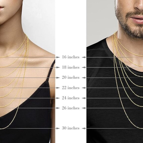 Italian Solid 925 Sterling Silver, 18Kt Gold Plated 2mm Paperclip Link Chain Nec - Picture 6 of 6